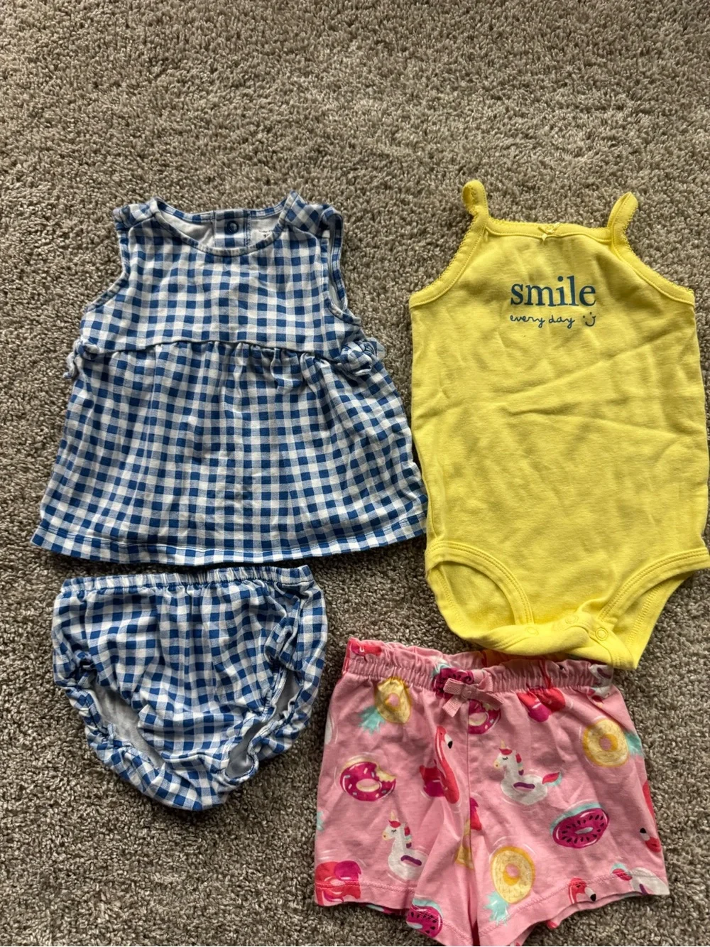 Girls 18 Month Clothing Bundle Short Sleeve tops shorts bodysuit outfits summer